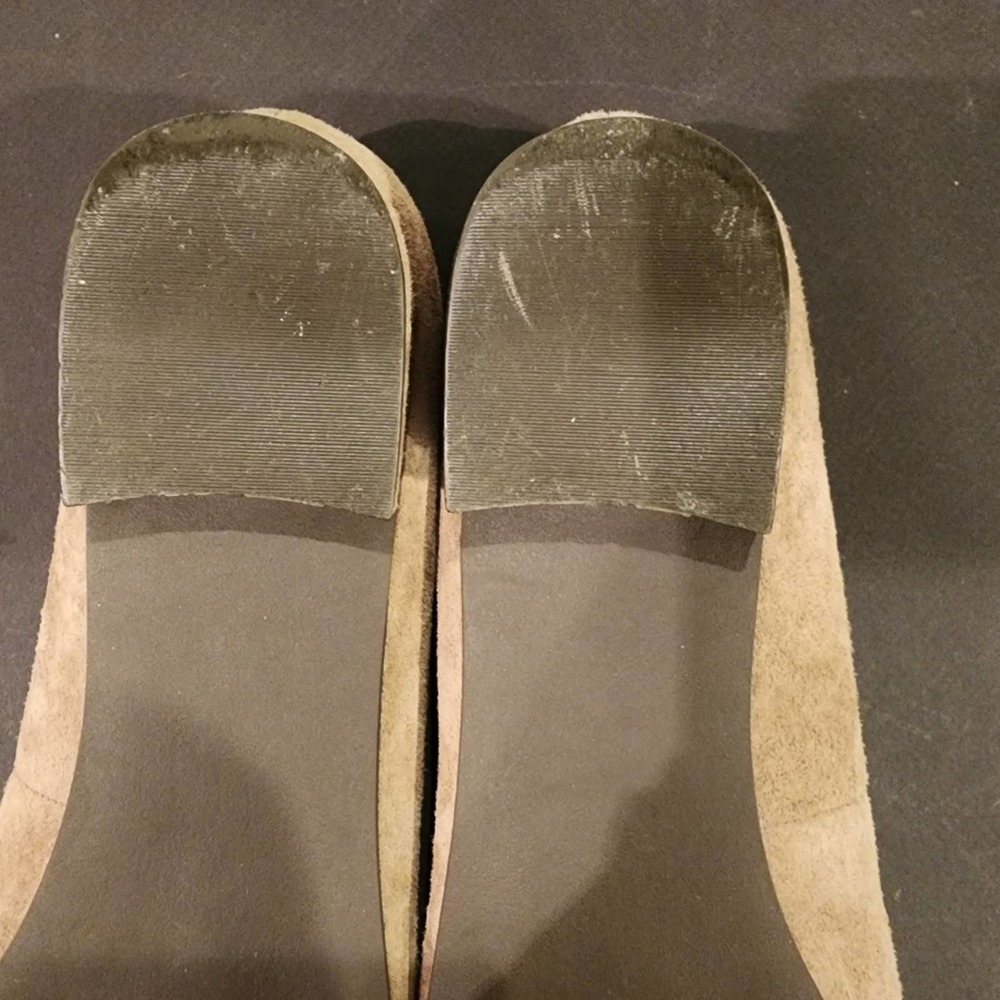 SEYCHELLES Special Edition Taupe Suede Leather Flats SIZE 10M - Picture 14 of 14